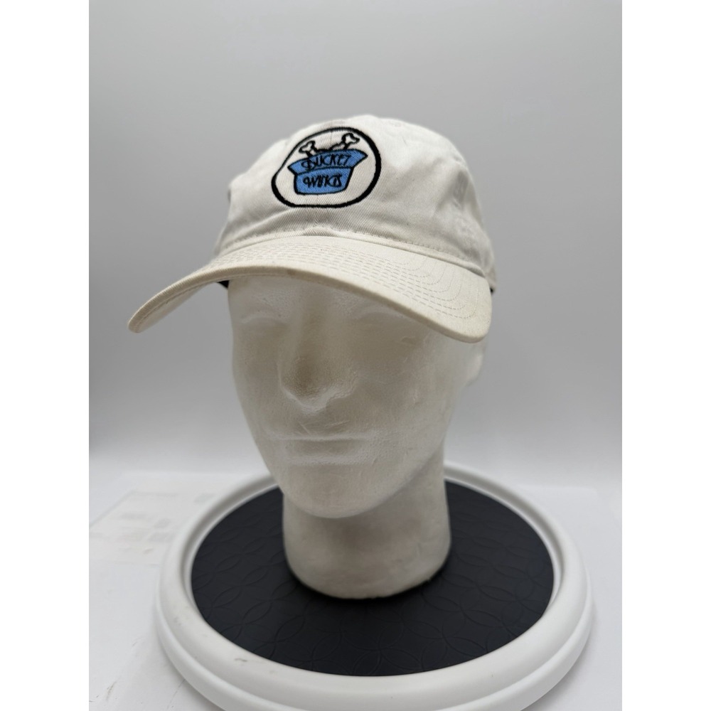 Bucket Wings New Era 9TWENTY Hat Cream Blue Adjustable Dad Cap Cotton